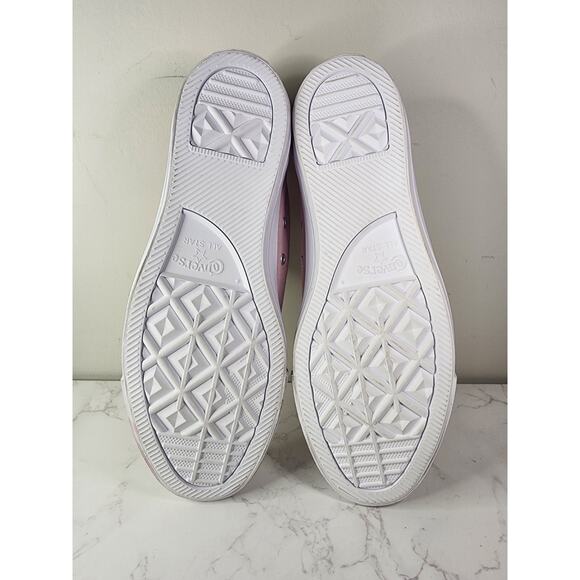 Converse Pink Chuck Taylor All Star Laceless Slip-On Sneaker Men 10 Women 12 - Picture 4 of 6